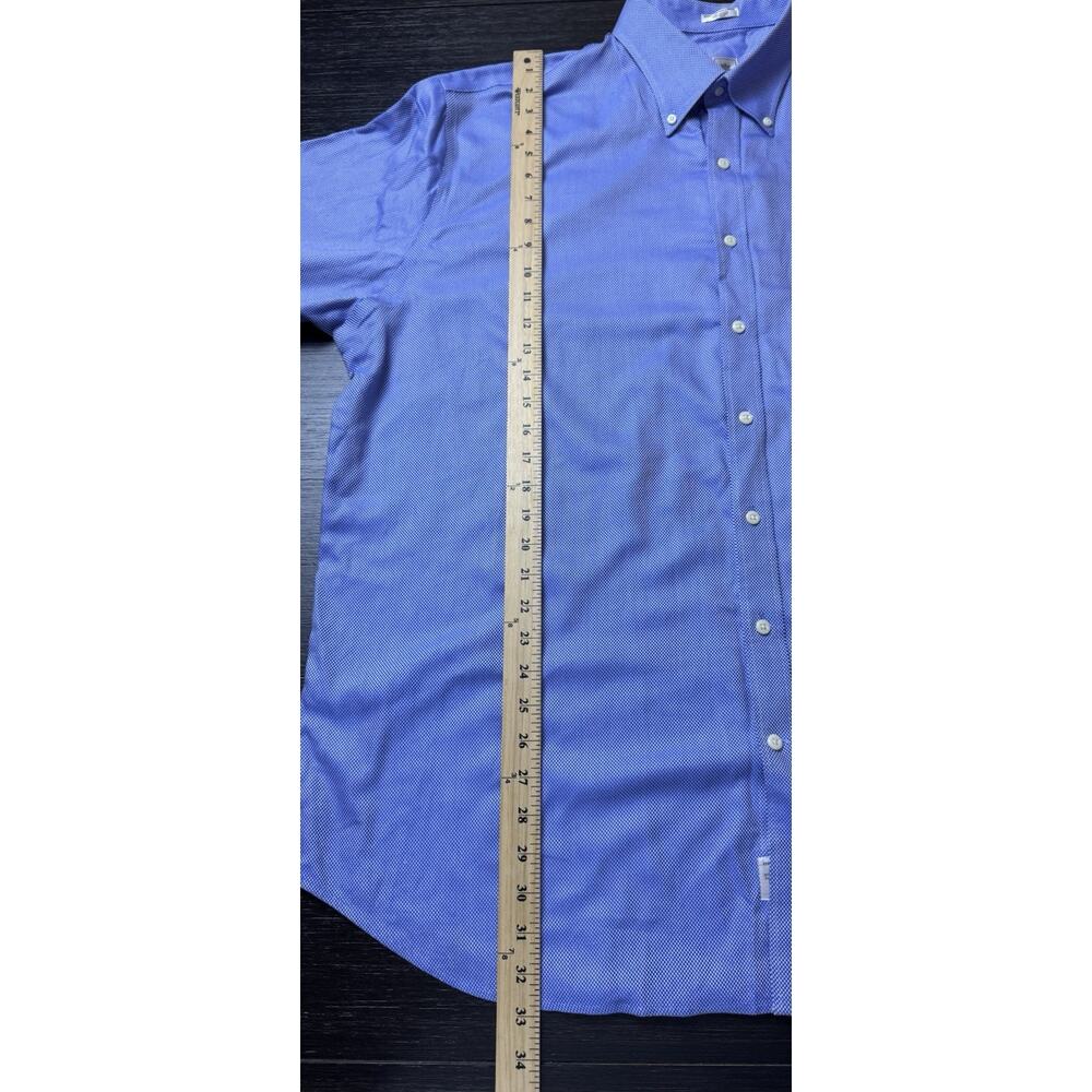 Peter Millar Men’s Blue Easy Care Nanoluxe Button Up Shirt Size 2XL, Preppy - Picture 3 of 6